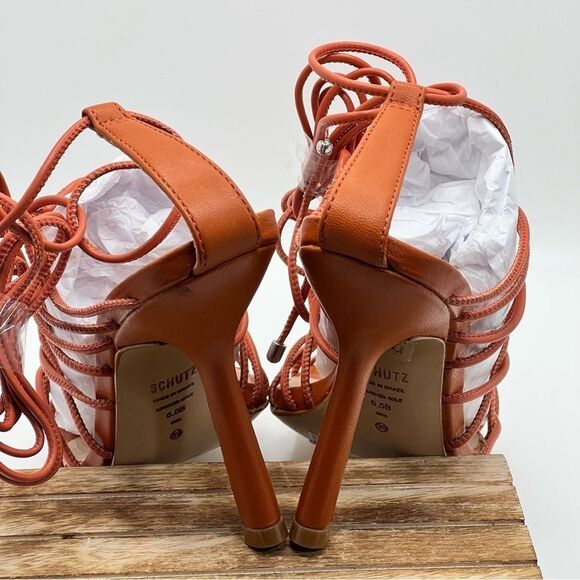 SCHUTZ • Heyde Sandal in New Ochre - Picture 8 of 9